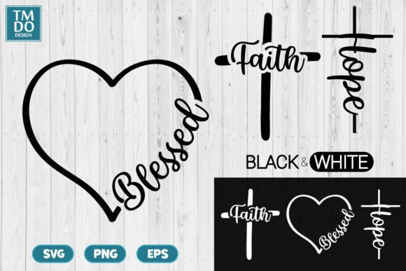 Christian SVG Bundle, Faith Blessed Hope Review