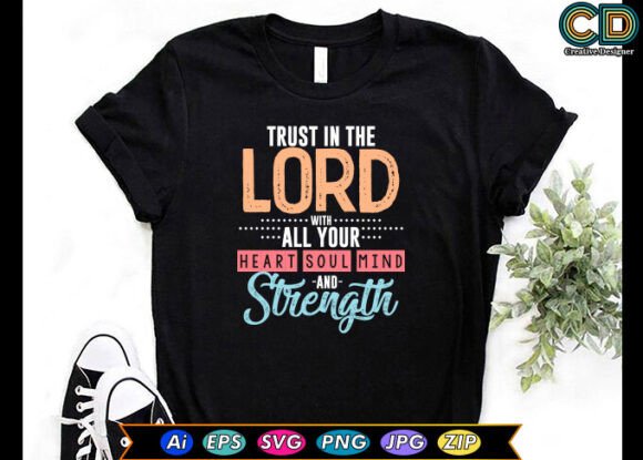 Christian T-Shirt Inspirational Quotes Embroidery Design Review
