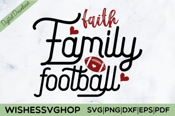 Real-World Review of Faith Family Football SVG PNG